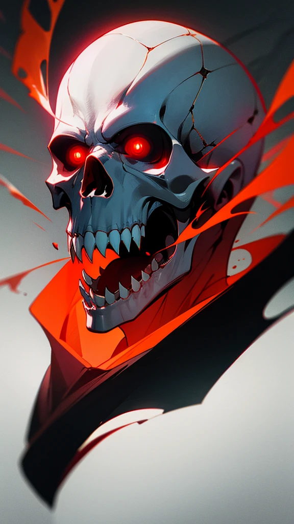 
8k, extremely sculpted, cinema lighting, an angry wizard skull with red eyes, (head only)