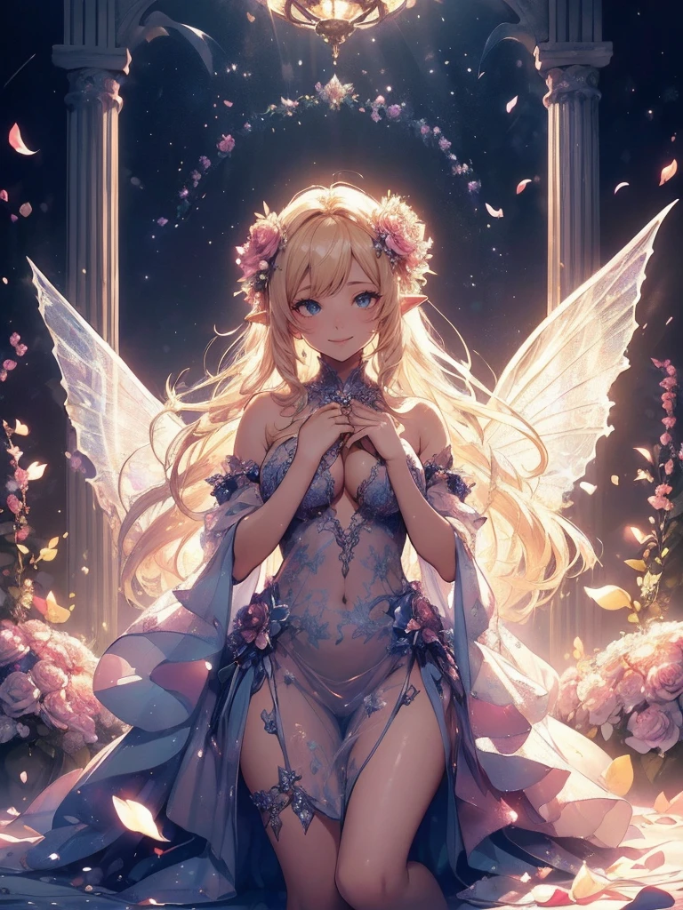 最high quality、1 beautiful woman,Succubus ((cowboy shot ))、View from the front、美しい虹Farbeに輝く翼、Big devil wings、Wet、Beautiful groin、detailed groin、、Blushing、smile、、Beautiful thighs、Filled with roses、Lots of roses、Ice Throne、 Magnificent Demon Fairy Throne、flower fractal fine art、Fill the screen with flowers、Bigger on the screen、Beautiful Eyeärchen Beautiful Eyes,High-definition depiction, Realistic, 8K, Unity, , light smile, Beautifully and vividly drawn, , Beautiful, beautiful, clear skin、sexly see-through bodystocking ,sexly 、Ecstasy、 Raise your arms behind your head, Romanticism,mosquito。 The most beautiful form of chaos, Mr..々Farbe, Intertwined flowers, P article,Magical gentle light,smile,sexy,image quality、masterpiece、Beautiful Face、Super beautiful woman((Big breasted 22 year old office lady、Bust 100,Beautiful long ironed hair、Blonde Hair、height: 165cm。、sexy、Esbian、high quality、、Visual Arts、最high quality、1 woman NP: Worst quality ,Flower fractal art、、Beautiful radiance,High-definition depiction, Realistic, 8K, Unity, , light smile, Beautifully and vividly drawn, , Beautiful, beautiful, clear skin、sexly ((、see-through dress,))Countless rays of light pouring down, Swirling Light, , Raise one arm above your head, Intense light is emitted from the magic flower circle front of the girl. Romanticism,: The most beautiful form of chaos, Mr..々Farbe, Intertwined flowers, Particle,magical gentle light,smile,sexly,image quality、masterpiece、Beautiful Face、Super beautiful elf woman((Big breasted ,Beautiful 、sexly、Esbian、、high quality、Visual art、Written boundary depth、、elf Ears、、universe、Happy smile、、、elegant、ticker beautiful decorative、、magic、、Beautiful bed、A kind smile、wonderful、Fluttering petals、、Cultivate fantasy、、Mystery light Lots of flowers、、art、art,mystery,Ultra-high resolution,atmosphere 最high quality、