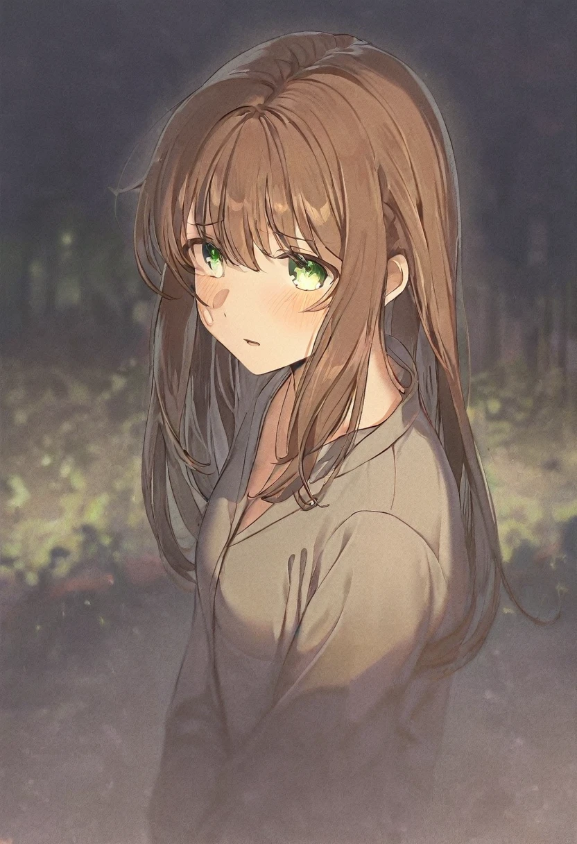 girl.Her hair is brown.Beautiful eyes.green eyes.At night time.
Brown flowing hair. I grow.nocturnal.Sad.Quiet