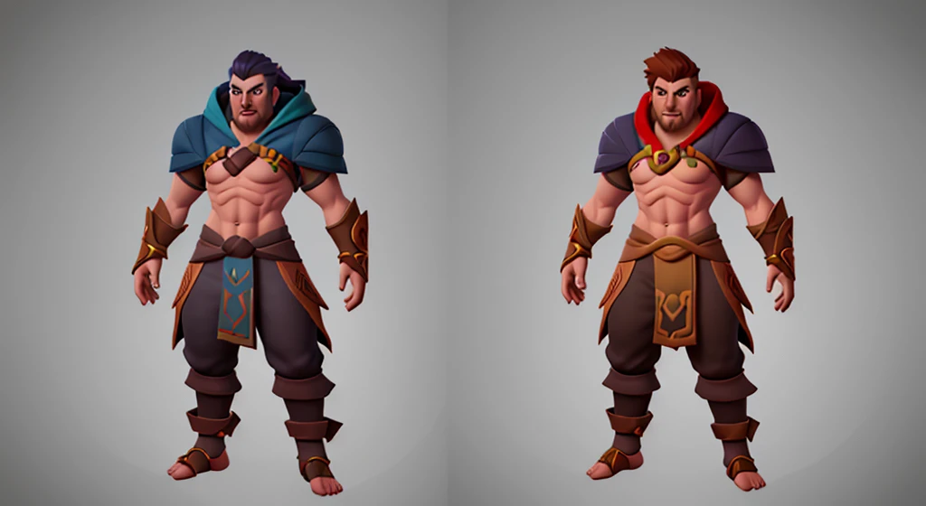 Dota 2 hero character full body concept art