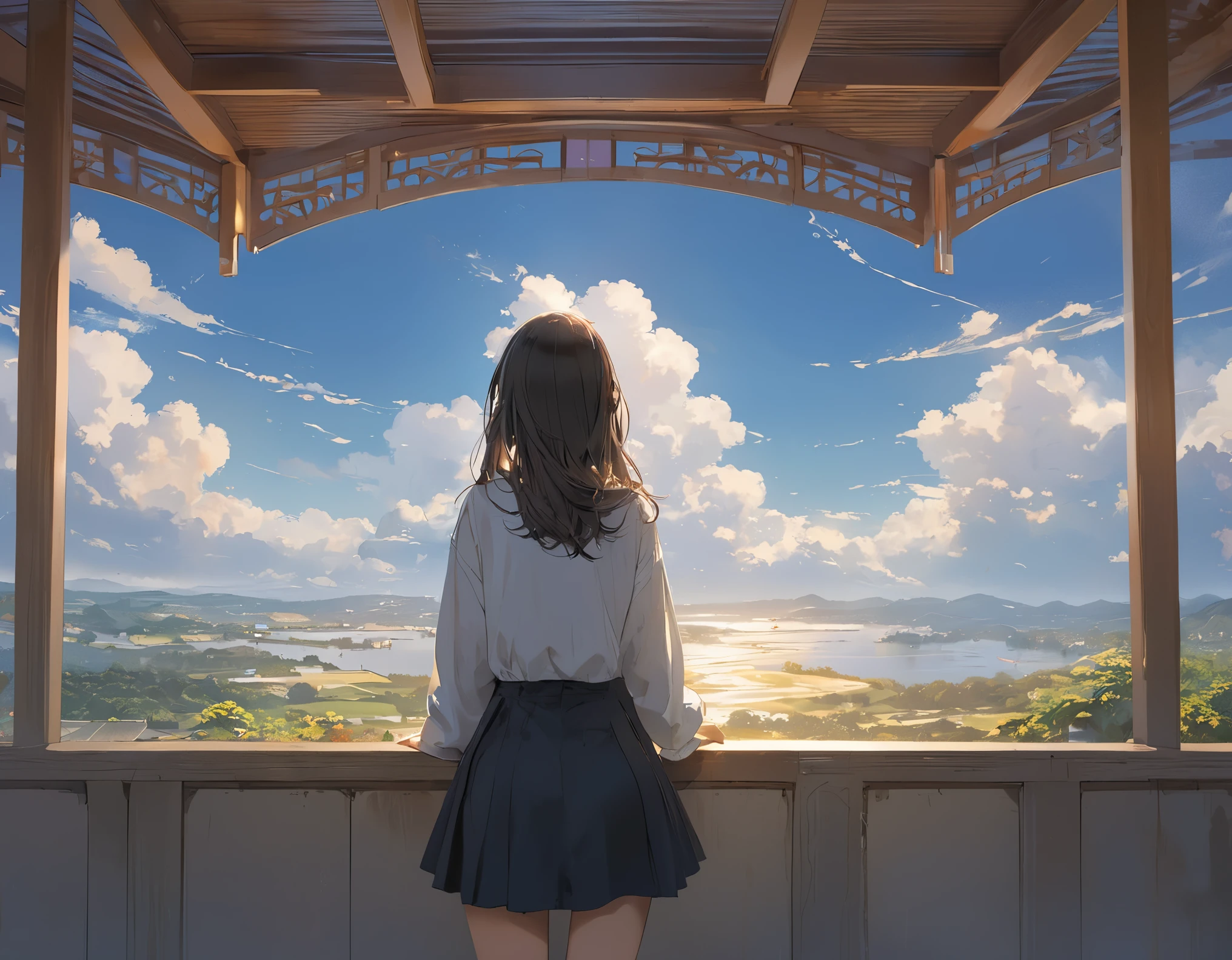 (masterpiece, Highest quality:1.2), One girl, alone