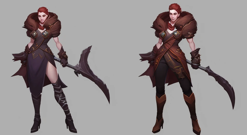 Dota 2 hero character full body concept art