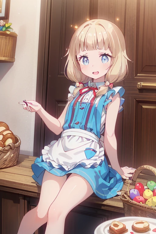 (perky chest:1.2), (pointed chest:1.2),(((Black Tunic:1.3))),(((cakes and bread in the basket),Cute and beautiful girl,Cute round face,Cute smile,with blush cheeks,Red Lip,a girl 17 years old, nsfw:1.2, beautiful body:1.3), shinny skin, BREAK, ((alice in the wonderland:1.3, cute, kawaii, lovely, funny, a girl falling down from sky:1.3, girl flying in sky:1.4, girl floating in air:1.5, rolling upskirt by wind:1.6, (with sparkling eyes and a contagious smile),open mouth, Looking at Viewer, surprised, putting hands on crotch over the skirts:1.5)), BREAK, ((floating things as follows:1.3, PlayingCards, Trump, tea cup, tea pot, tea spoons, pocket watch:1.3, lip sticks, candies:1.2, cookies, jam bottles, classical door_keys)), ((long purply_Blue dress :1.5, wearing long flaired skirt:1.3, the skirt is blowing:1.3, cute pink Apron, black stockingedium long platinum-blonde hair:1.2, twin tail hair:1.6, tied hair with a large ribbon), (Blue eyes, bright pupils with highlights, detailed eyes), (lying down on your back:0.7, spreading legs with rising up straight:0.7), sexy posture, fantastic colorful art, (fantasy art:1.2, wondered images), ((correct anatomy:1.5, perfect anatomy:1.3, correct hand, small foot:1.2)),
