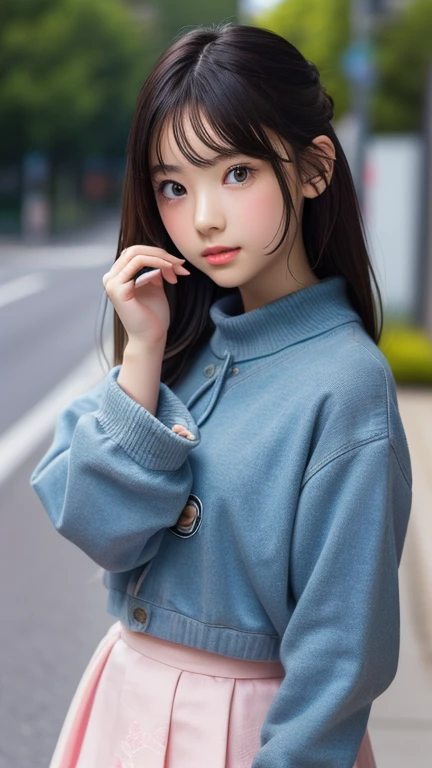 View your viewers,high school girl,Leaning forward,(Random cute clothes),(Random Animation Pose),(Thin type),(Random hairstyle),(Best image quality, (8K), Ultra-realistic, 最high quality, high quality, High resolution, high qualityの質感, Attention to detail, Beautiful details, Fine details, Highly detailed CG, Detailed Texture, Realistic facial expressions, masterpiece, in front)、GOSSIP