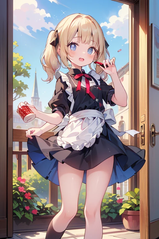 (perky chest:1.2), (pointed chest:1.2),(((Black Tunic:1.3))),(((cakes and bread in the basket),Cute and beautiful girl,Cute round face,Cute smile,with blush cheeks,Red Lip,a girl ************, nsfw:1.2, beautiful body:1.3), shinny skin, BREAK, ((alice in the wonderland:1.3, cute, kawaii, lovely, funny, a girl falling down from sky:1.3, girl flying in sky:1.4, girl floating in air:1.5, rolling upskirt by wind:1.6, (with sparkling eyes and a contagious smile),open mouth, Looking at Viewer, surprised, putting hands on crotch over the skirts:1.5)), BREAK, ((floating things as follows:1.3, PlayingCards, Trump, tea cup, tea pot, tea spoons, pocket watch:1.3, lip sticks, candies:1.2, cookies, jam bottles, classical door_keys)), ((long purply_Blue dress :1.5, wearing long flaired skirt:1.3, the skirt is blowing:1.3, cute pink Apron, black stockingedium long platinum-blonde hair:1.2, twin tail hair:1.6, tied hair with a large ribbon), (Blue eyes, bright pupils with highlights, detailed eyes), (lying down on your back:0.7, spreading legs with rising up straight:0.7), sexy posture, fantastic colorful art, (fantasy art:1.2, wondered images), ((correct anatomy:1.5, perfect anatomy:1.3, correct hand, small foot:1.2)),
