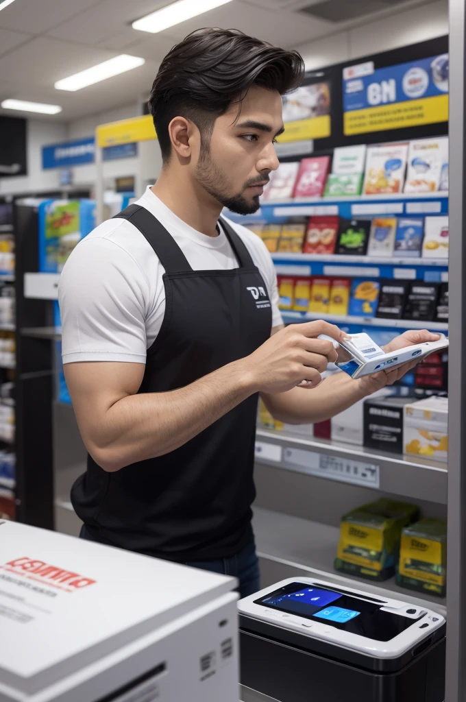 Homen comprando um sansung s10