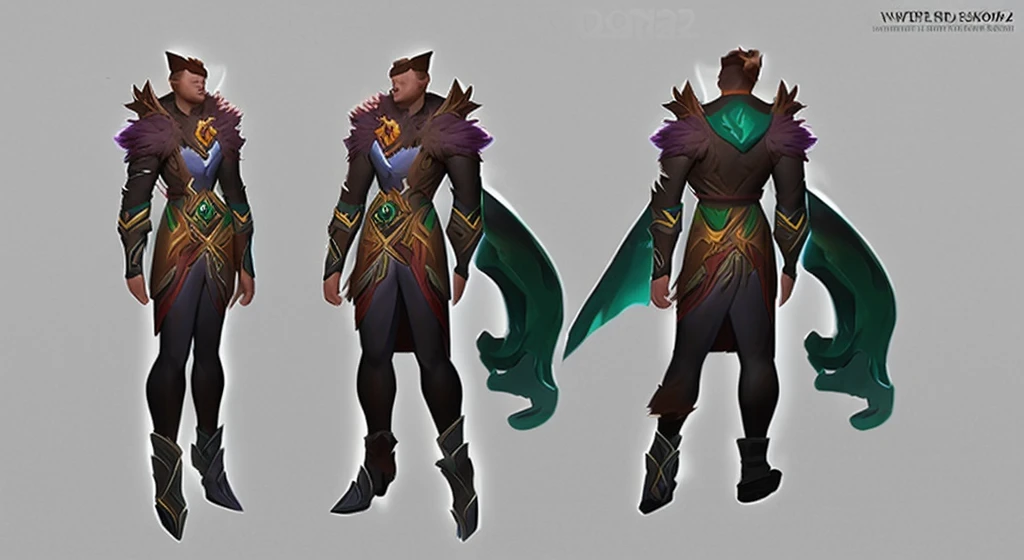 Dota 2 hero character full body concept art