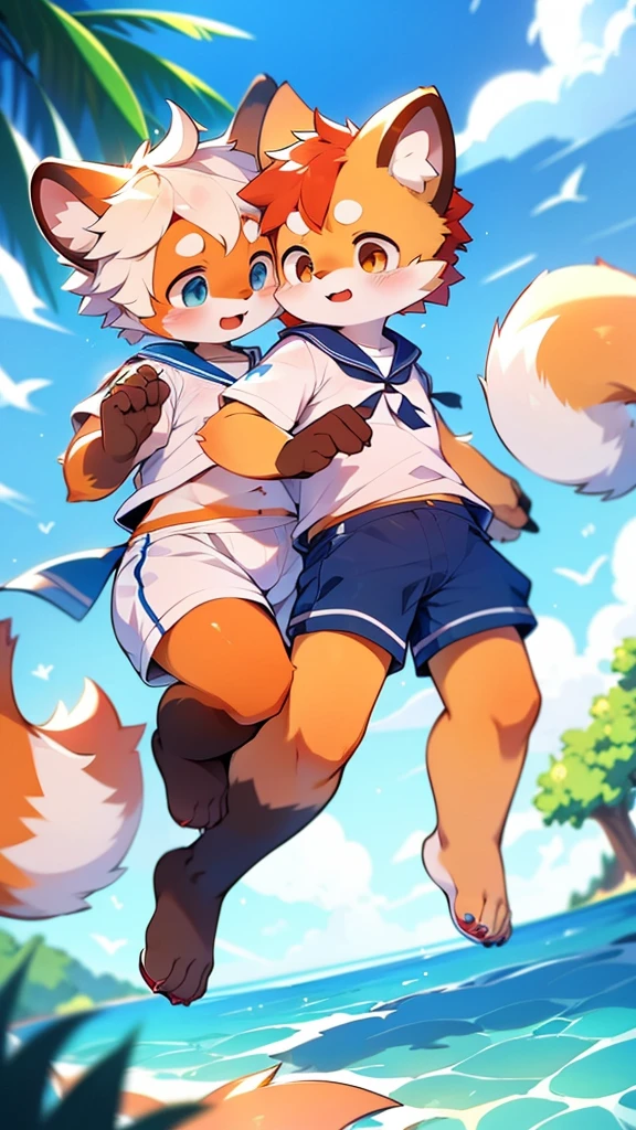 Red Panda Uncle,Ocean,Sailor suit,セックス