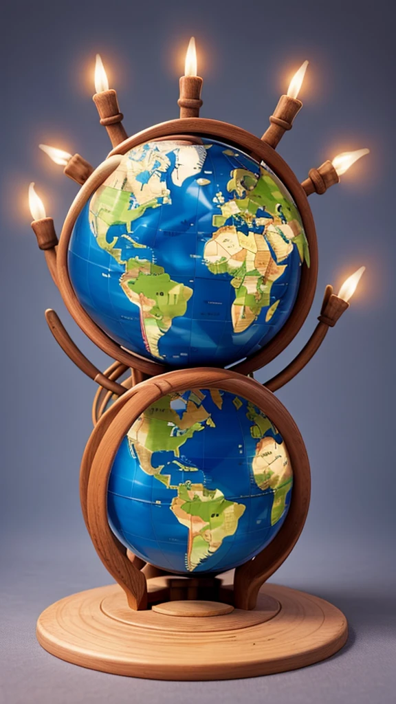 Make a globe version of all the religions in the world