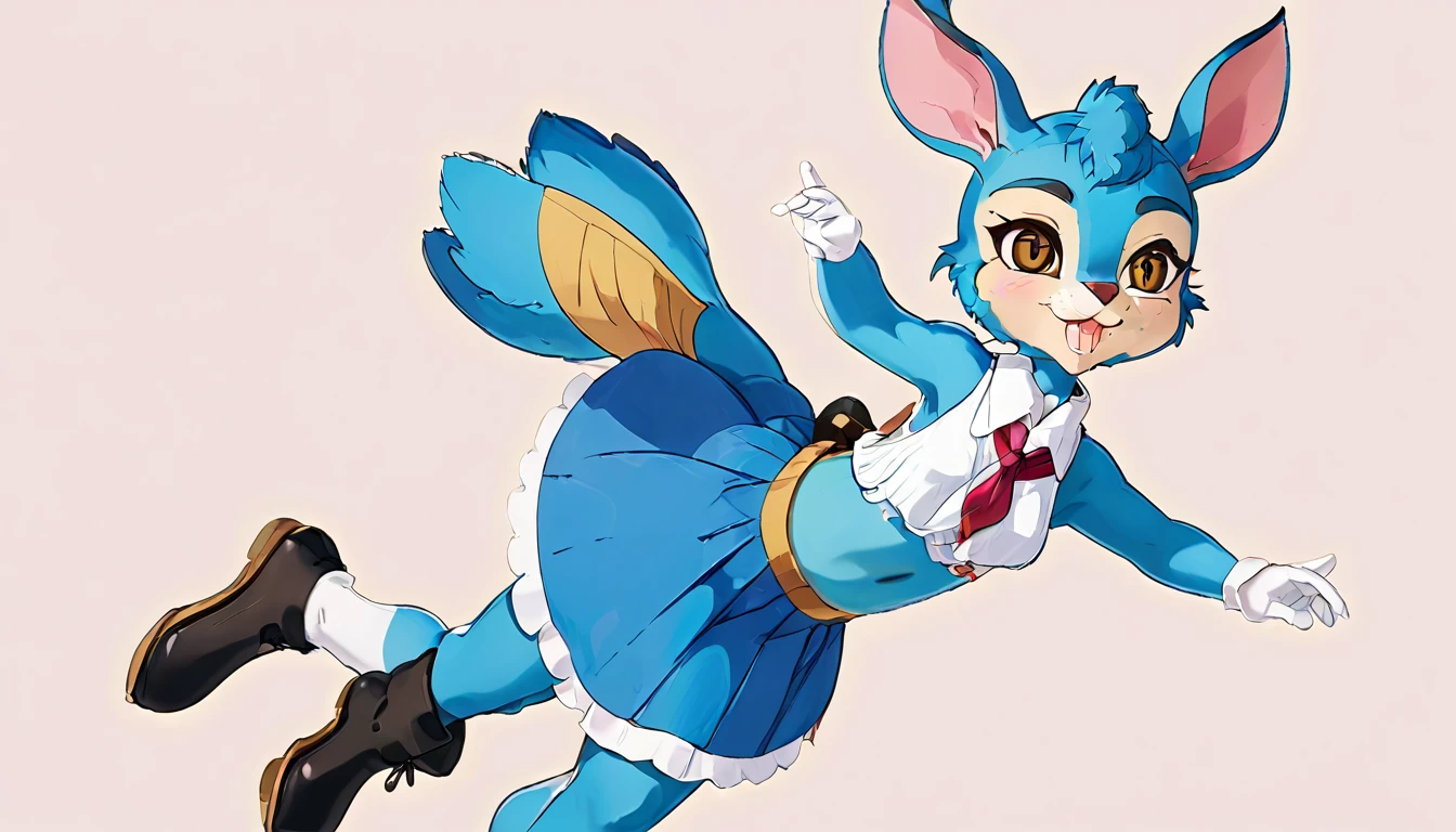 1girl，Artist Name，Egyptian cat，Blue Hair，skin，Keep your mouth shut，Wear，whole body，solo，Standing，猫Tail，Keep your mouth shut，Wear，Looking at the audience,Animal Crossing Furry, Blue Hair, Hair accessories, 黄skin, black eyes, White Dress, Tail, Egyptian Pyramids，mummy，Sunlight，sunny，(masterpiece), ((best quality), Detailed background, masterpiece, best quality, high quality, absurd, The award-winning, professional, Very detailed