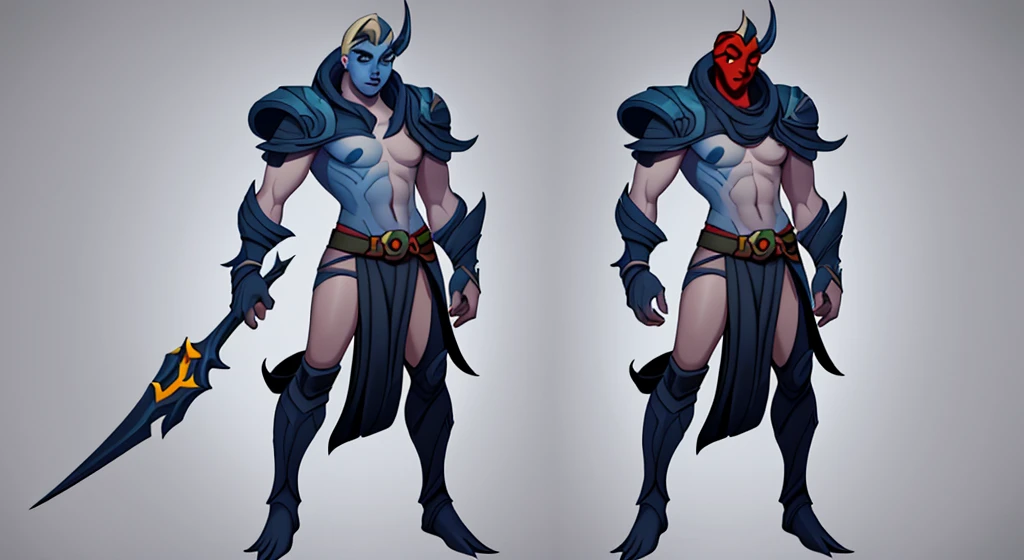 Dota 2 hero character full body concept art