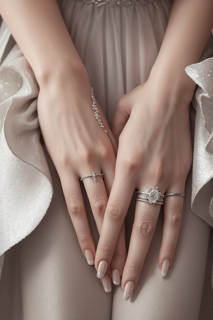 Silver wedding rings