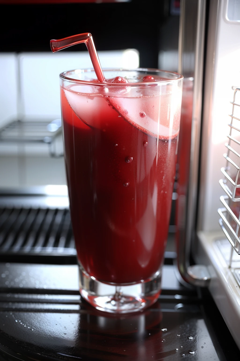 refrigeration,glass,Cherry Juice