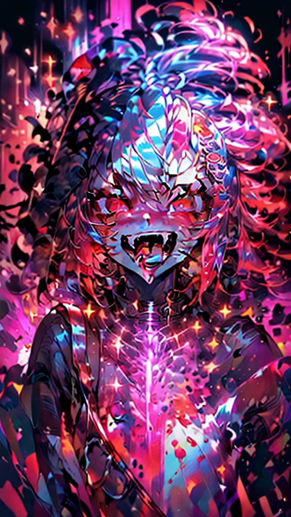 glowing eyes, glow, rage transformation, red eyes, rage, psycho, madness, angry, wide open eyes, blood, bloody face,
cozy, detailed ,
psychophonky, psychotic ,
psychophonky, psychotic, crazy smile, glowing eyes, fangs, tongue sticking out, shiny, shiny hair, shiny skin, shiny clothes
