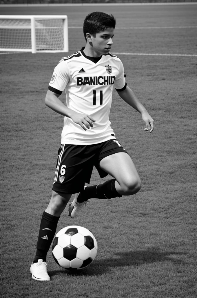 Make me a logo for a soccer team called benchwarmers and I have black and white