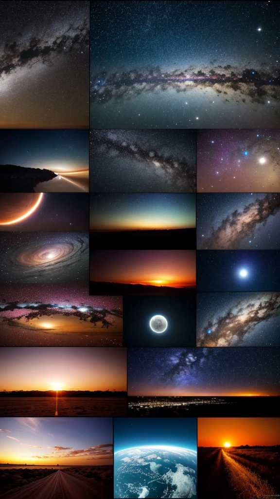 Various kinds of pictures of the beauty of the universe