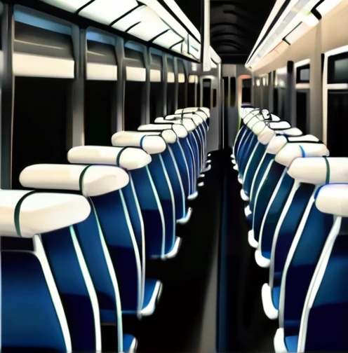 ,holding on to the railing of the train,armpits, presenting armpit,(looking away:1.4), (train interior:1.3),(crowded train:1.3),
upper body,(white shirts:1.5),
