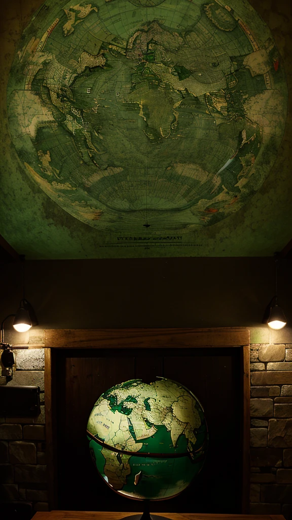 Green world map