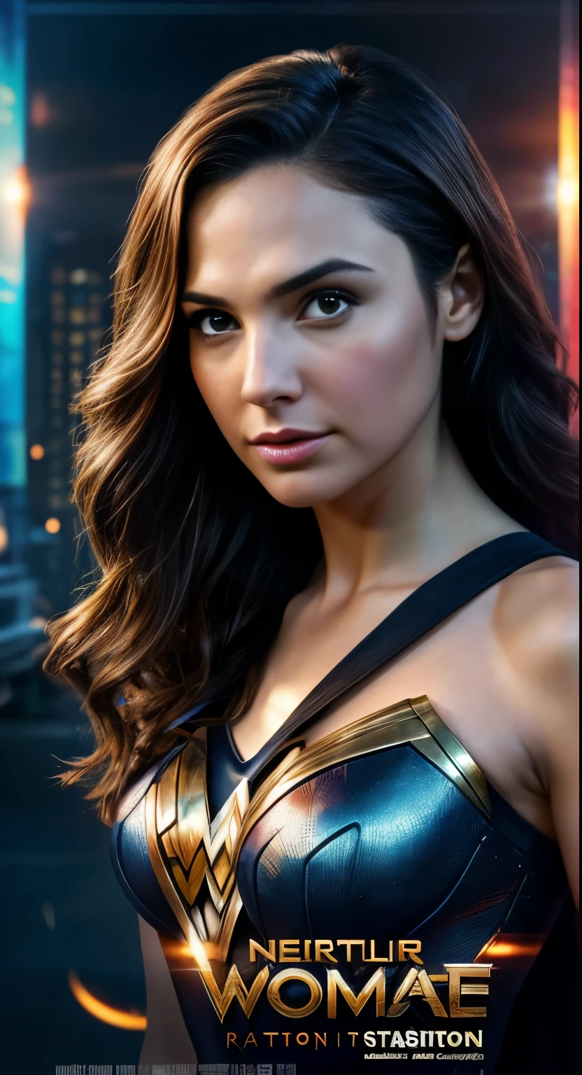 ((Movie premiere poster)), GAL GADOT, wonder women, Wearing a white slip dress，looks into camera，woman , Perfect eyes, Beautiful face，pale brown hair, short detailed hair, bobo head, side parted hair,dynamicposes, Realisticstyle, The scene in which the film was made is depicted，（（best qualtiy））， （（tmasterpiece））， （k hd：1.3）， 。.。.。.。.。.。.。.3d， big breasts beautiful （cyber punk perssonage：1.3）   young， photographers，camera，Makeup artist，Director，（Scenes：Studio 1.7）， (hdr:1.5), (pastel colour:1.2), ultra - detailed, (Art Station:1.5), cinematic, warm lights, Light effect, Dramaticlight, (Intricate details:1.1), the complex background, (greg rutkovsky:0.8), (Teal and orange:0.4),((Movie Premiere Poster 1.8)),Desire for dissatisfaction，frontage，Navy，，（Wearing：see-through ，Transparent sailor uniform，just ，）