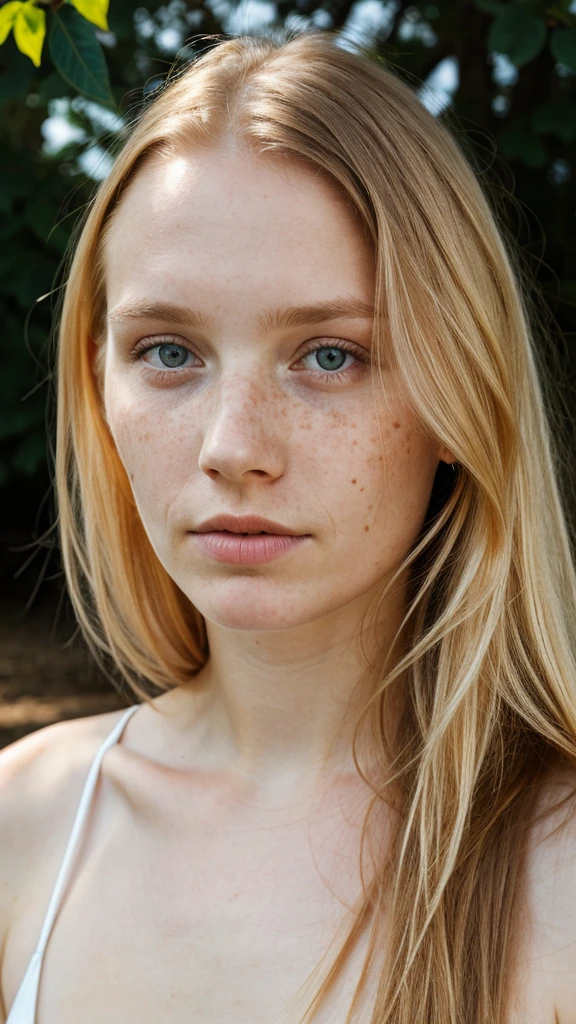 (one-1-person:1.2), beautiful Estonian lady, freckles, no smile, dark makeup, hyperdetailed photography, soft light, head and shoulders portrait, cover, natural skin tone, skin detail, facing full towards camera, looking direct at camera, soulful gaze