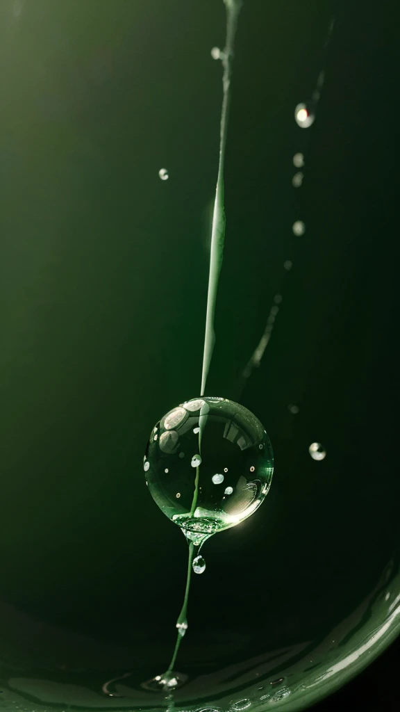 indonesian map in green color as the background of picture and water bubble droplets as foreground.