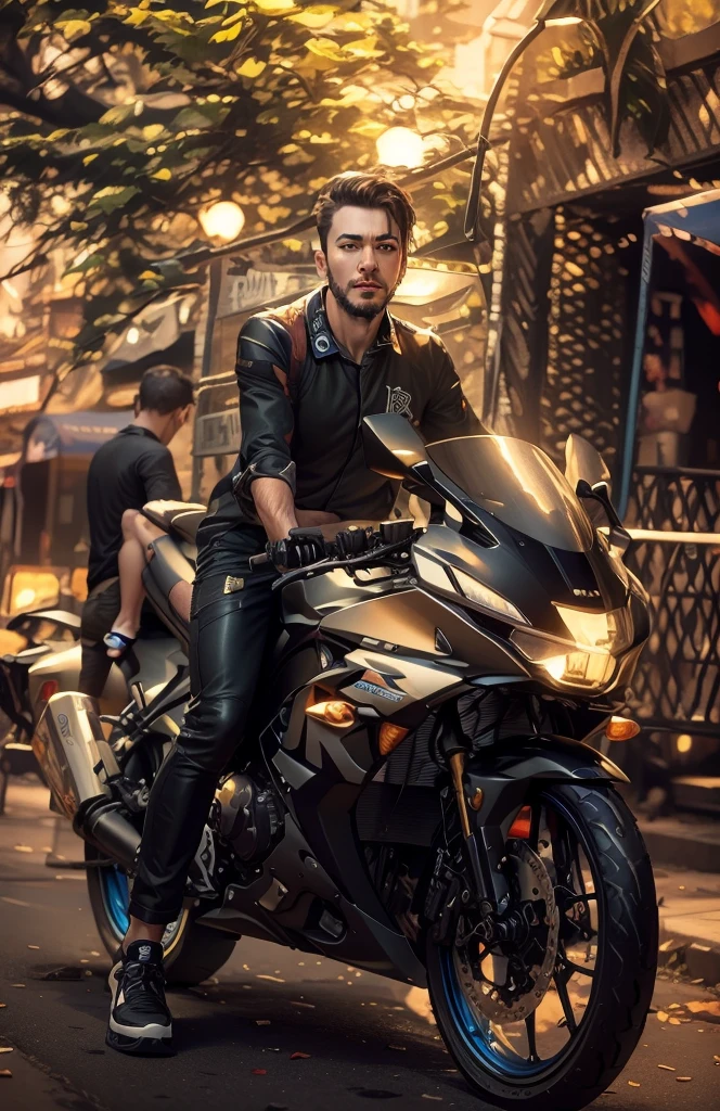 Change background cyberpunk handsome boy, realistic face, 8k, ultra realistic and don’t change my face with oil paint