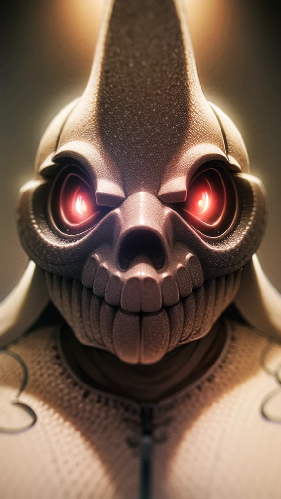 8k, extremely sculpted, cinema lighting, an angry wizard skull with red eyes, (head only)