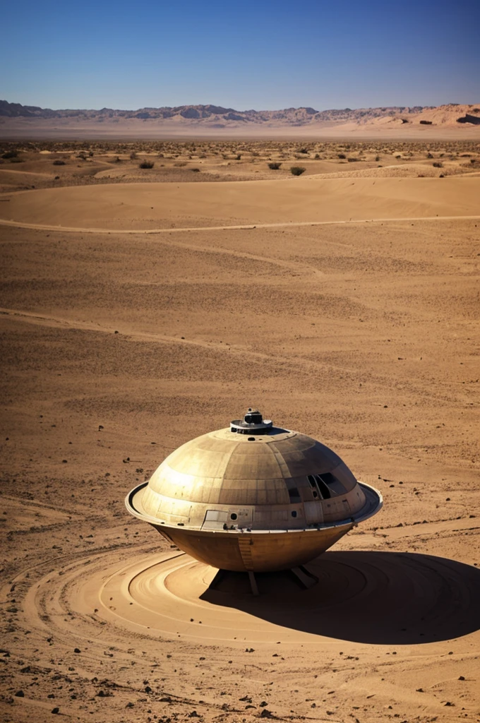 Ufo in the desert
