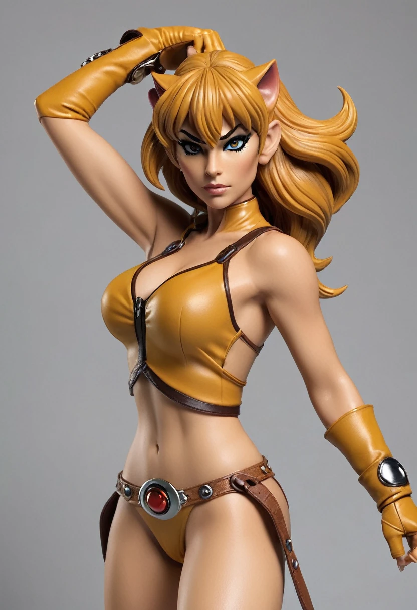  Thundercats cheetara, photo realistic, aggressive position, alluring pose, 