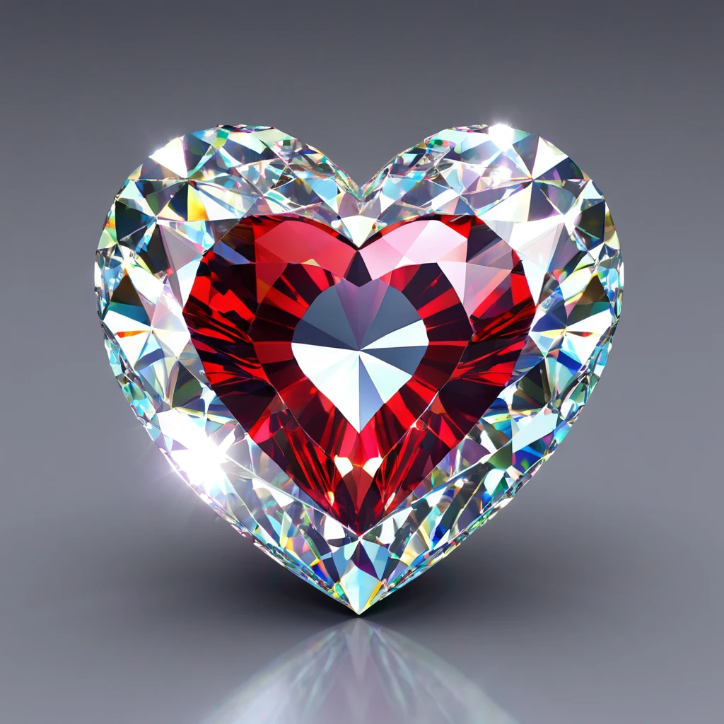 Diamond heart, 3d
