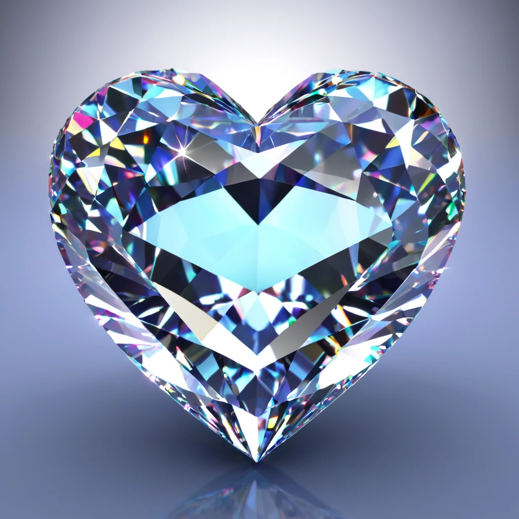 Diamond heart, 3d