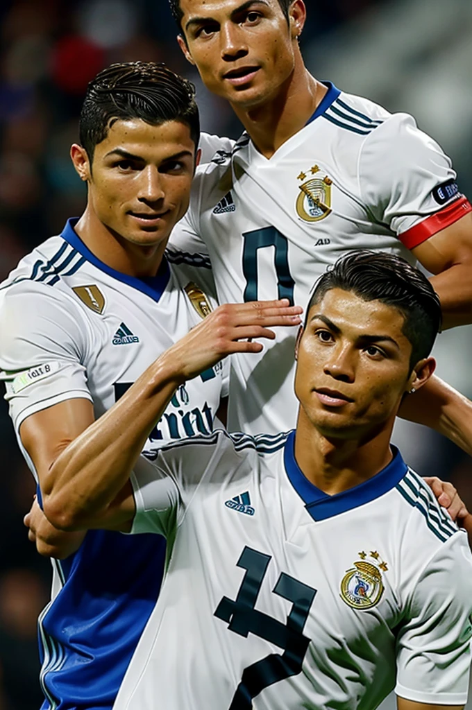 Cristiano Ronaldo and JH de la Cruz