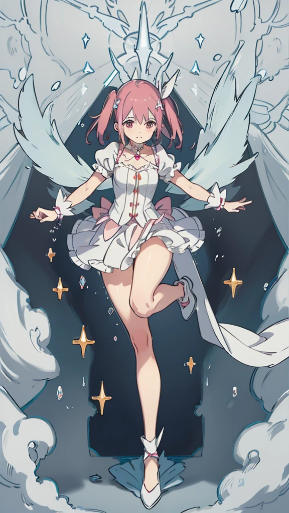 Magical Girl Madoka Madoka God Form Magic Wand Magic Enchantment Magic Attack