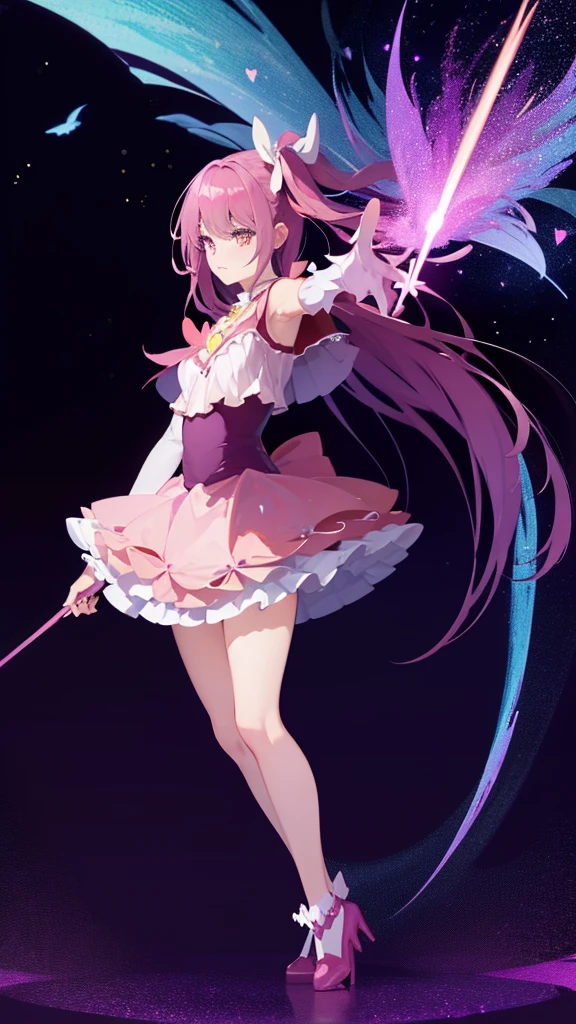 Magical Girl Madoka Madoka God Form Magic Wand Magic Enchantment Magic Attack