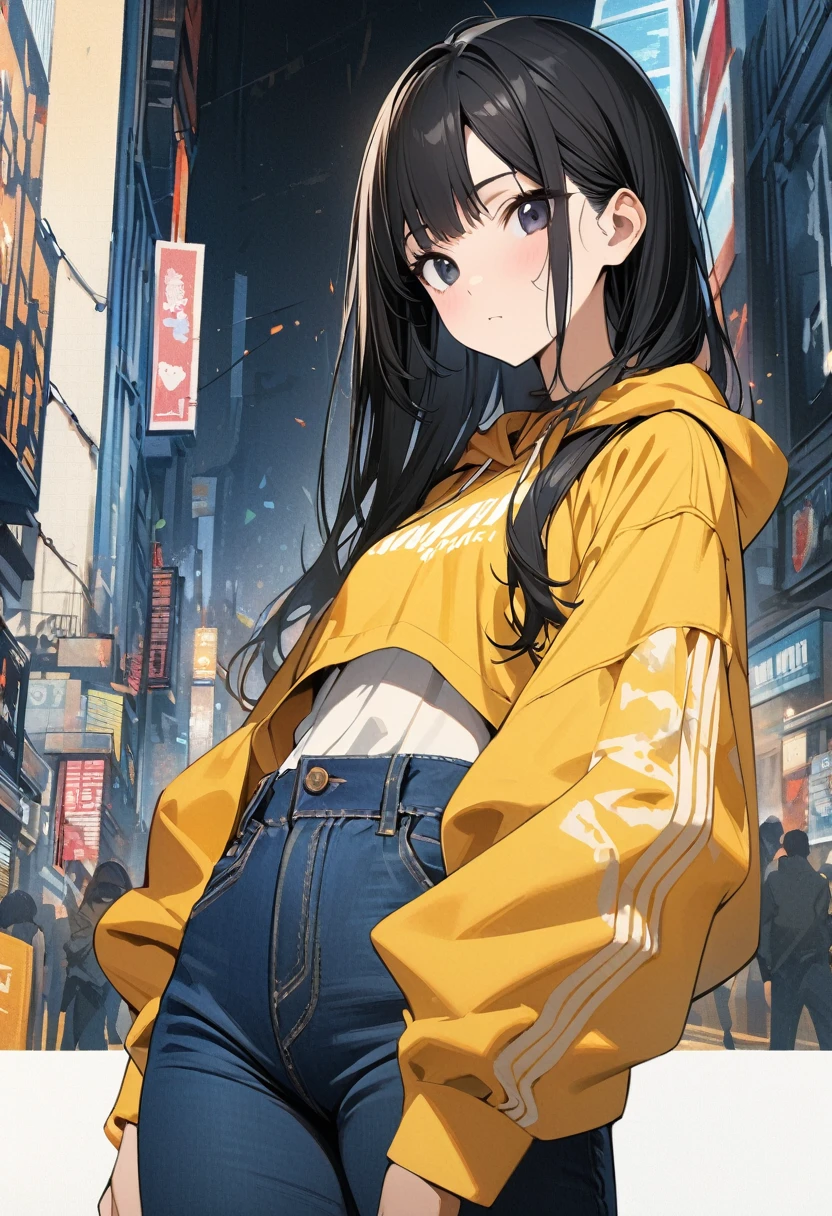 nsfw,((after rape:1.3)),((perfect anatomy,realistic:1.3,RAW Photography:1.3,masterpiece、highest quality、Ultra - High resolution、High resolution、Highly detailed CG、8K)),cowboy shot,1 female,solo、high school girl、18 year old beautiful girl,Japanese,((beautiful detailed face and eyes:1.3,big gorgeous eyes:1.5,gray eyes,sad,crying,drooling)),black hair,long bob hair,(center parted hair,forehead),(medium breasts,slender body:1.3,small head:1.4,skinny),((oily skin)),(gleaming skin,shiny skin,sweat:1.5),(yellow hoodie、Checkered mini skirt、),((Love juice:1.6)),spread legs:1.5,on street,Neon lights、at night、Tokyo、
