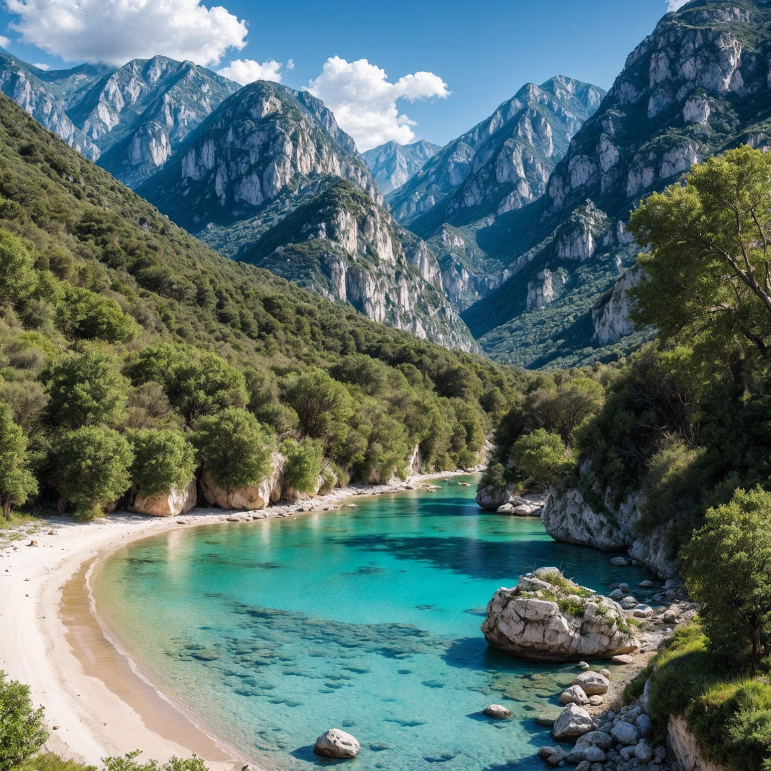 Enchanting charm of Albania's landscapes:0.2 The mesmerizing and alluring beauty that graces Albania's picturesque scenery, showcasing a blend of coastal shores, rugged mountains, and rich historical sites, coming together to create a captivating tapestry of natural wonder.