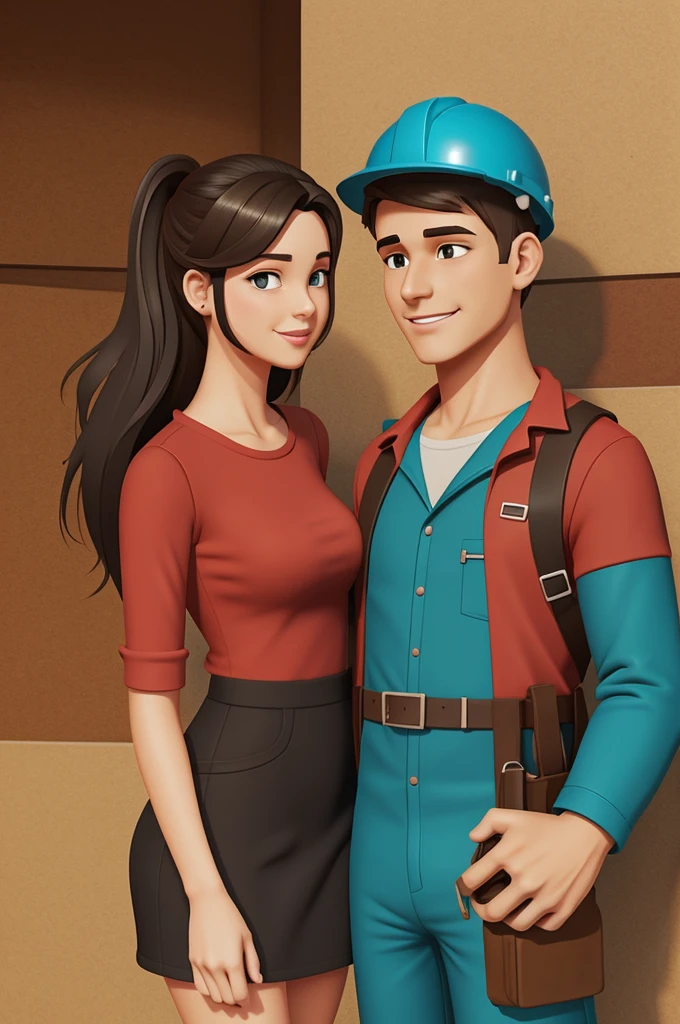 Engineer boyfriend and girlfriend animed