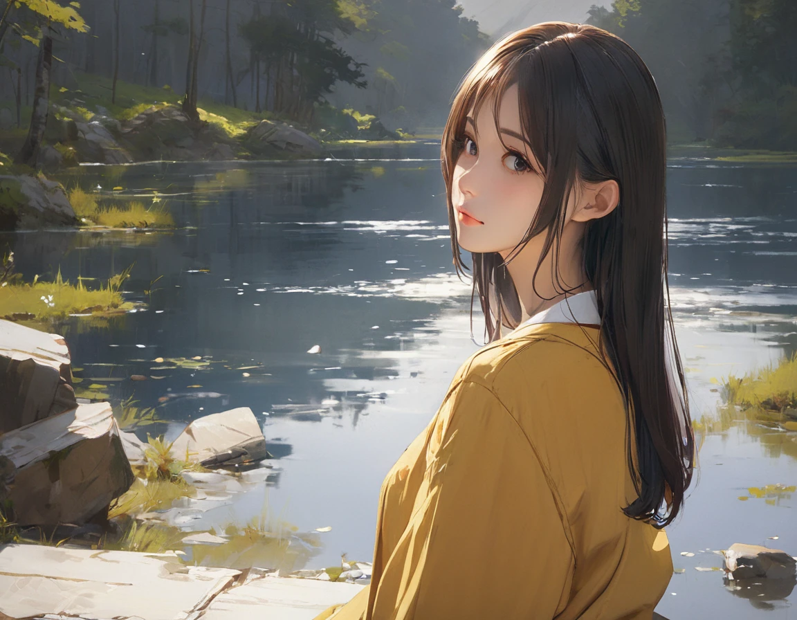 (masterpiece, Highest quality:1.2), One girl, alone
