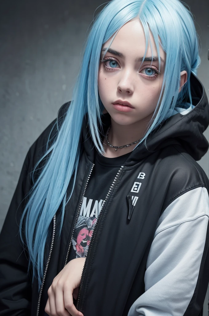 Billie Eilish showing chest