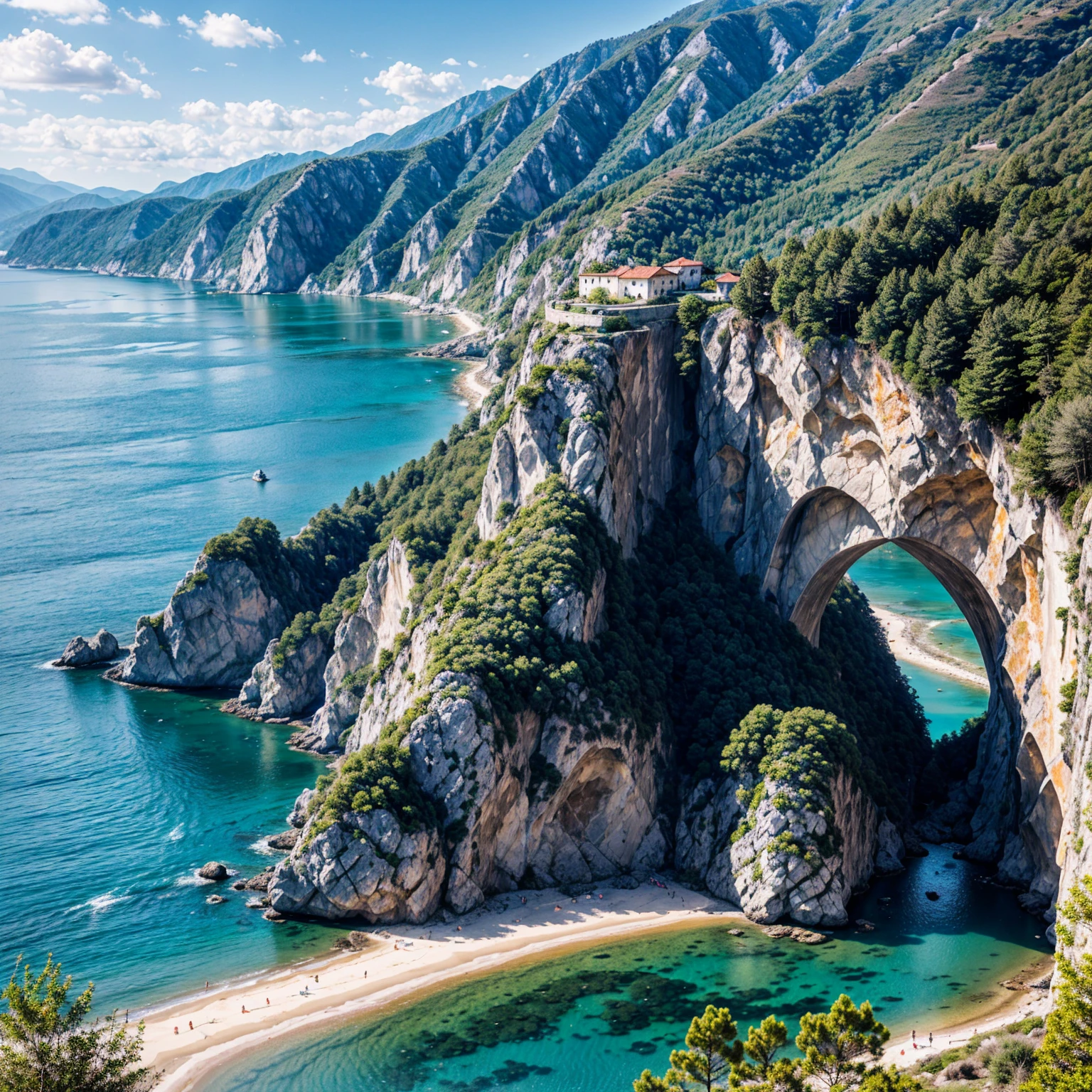 Enchanting charm of Albania's landscapes:0.2 The mesmerizing and alluring beauty that graces Albania's picturesque scenery, showcasing a blend of coastal shores, rugged mountains, and rich historical sites, coming together to create a captivating tapestry of natural wonder.