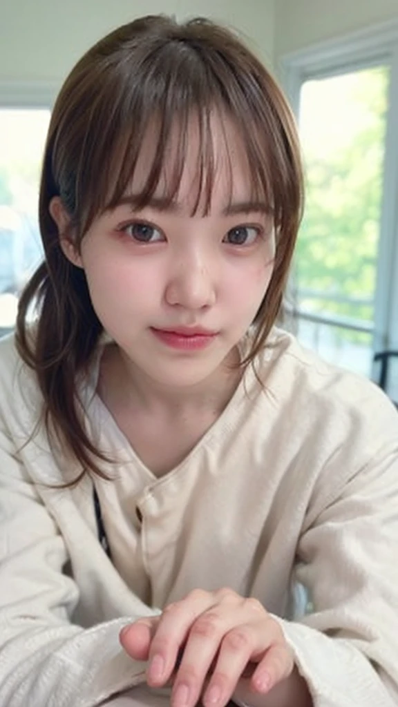 (((Ultra-high resolution、close、Cute Japanese Woman)))、顔のUltra-high resolutionクローズアップ画像を作成してください。
Long, straight black hair frames her face。
So that every single hair is clearly visible、Depicts subtle color changes depending on the amount of light hitting the subject。
The skin is white and smooth、Has a natural glow。
Fine skin texture、Representing the fine details of pores。
amountや頬に薄い赤みがある部分を詳細に。
The eyes are almond-shaped and dark brown.。
Fine details of the iris、Depicts color gradations and patterns。
Long, natural-looking eyelashes, each and every one visible。
Well-groomed eyebrows、indivual々The hair is clearly visible。
Light reflects off into the eyes、Create small highlights。
noseは繊細で、nose孔の細かいディテールがある。
Lips are plump and naturally pink。
Depicts the fine lines and soft curves of the lips。
Shiny、Accentuate the shape。
Detailed depiction of lip texture。
Particular attention to the depiction of light and shadow。
Soft natural light gently illuminates the face from the front。
amount、nose、Creates a subtle glow on the cheeks。
Shadows are cast softly along the contours of the face、cheekbone、Jaw Curve、noseの側面を強調。
The gloss of her lips reflects the light faintly.、Emphasizes plump texture。
The shadow of the hair adds depth and dimension.、indivual々The hair shines in the light。
The background is simple and blurred.、Focus on the face。
In the highest quality、Representing the utmost detail。
Negative prompts:
Noisy Images、Low resolution、Avoid blurry detaily hair is messy、Avoid unnatural hair textures。
Skin is unnaturally smooth、Avoid overly processed skin images。
Pores are invisible、Avoid products that have lost their skin texture。
Flat iris、Avoid those that lack detailed information。
short lashes、Avoid unnaturally thin eyebrows。
Light reflects off into the eyesていない、Avoid those with expressionless eyes。
noseのディテールが欠けているものは避ける。
Dry lips、Avoid unnatural colors。
Lip texture is not visible、Avoid non-shiny items。
Poor balance of light and shadow、Avoid evenly lit faces。
amount、nose、Avoid products that don't have a glow on your cheeks.。
cheekboneやJaw Curveが強調されていないものは避ける。
The shadow of the hair is shallow、Avoid things that lack volume。
The background is complicated、Avoid images where the face is not in focus。