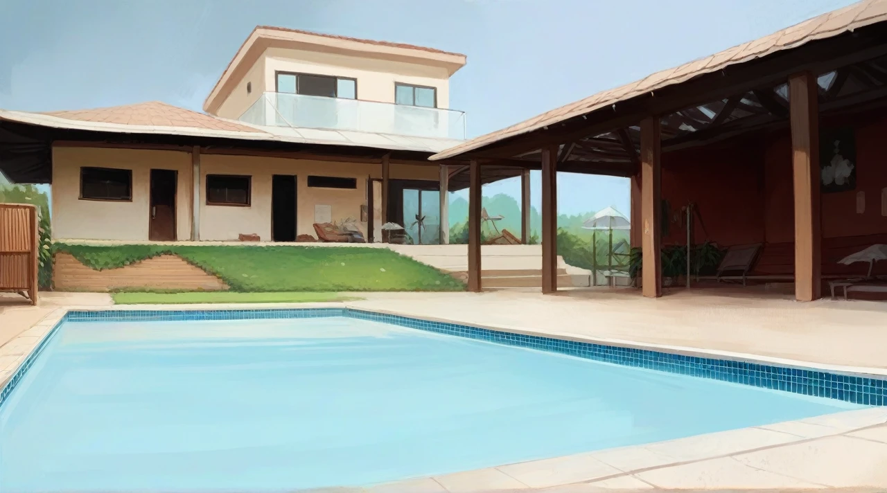 Make this pool more beautiful, bluish and attractive to enter