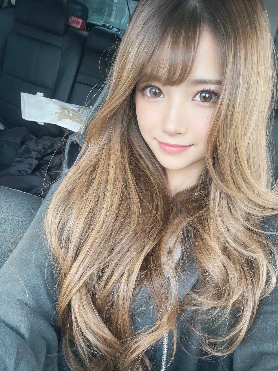Cute Girls Brown Hair Long Hair Upper Body smile bright