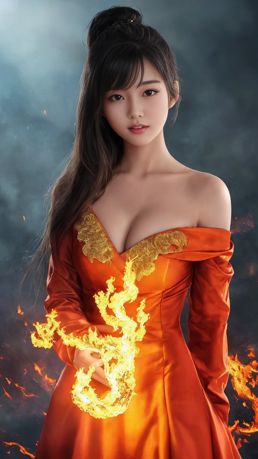 {{masterpiece}}, Pinnacle Rendering, Realistic rendering, Dark red rendering, Metal Rendering, {{color ink painting}}}, {{Splash Ink}}}, {{color}}, {{color}}, great rendering, highest quality, figure, inflammation, cigarette, The End of the World, Splash Ink fire sea doomsday, whole body, 1 girl, exquisite facial detaileds, Delicate facial features, Beautiful Face, beautiful detailed eyes, 瞳孔がdeep, broken city detaileds, beautiful detaileds long hair, Wavy Hair, broken detaileds street, Transparent machine core, Cyborg Girl, detailed, Tight fit, Lace finish, Linear Light Costume Retouching, Light Rendering, reflection, highlight, Holy Light, confidence, charm, battle stance detailed close-up, Fire Day, {Craftsmanship}, colored background, Behind the girl stands a dragon, Sea of Fire, {Tornado special effects}, beautiful detaileds red fairy costume (kind, confidenceがある) deep, Depth of written boundary, 360° panoramic screen, Intense and epic battle scenes, Broken mirror, All fingers are hidden and not visible, closed small mouth