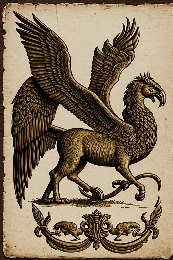 Logo of a mythological griffin