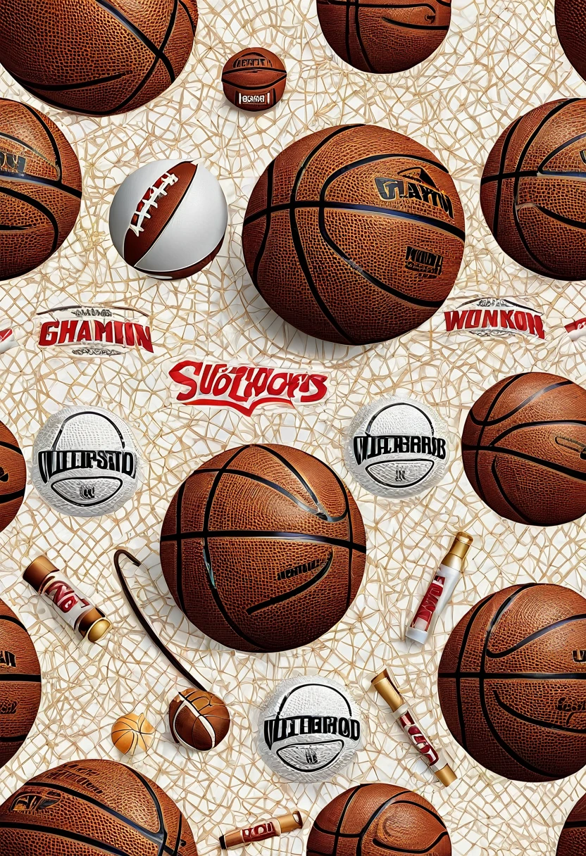 basketball, realistic, detailed