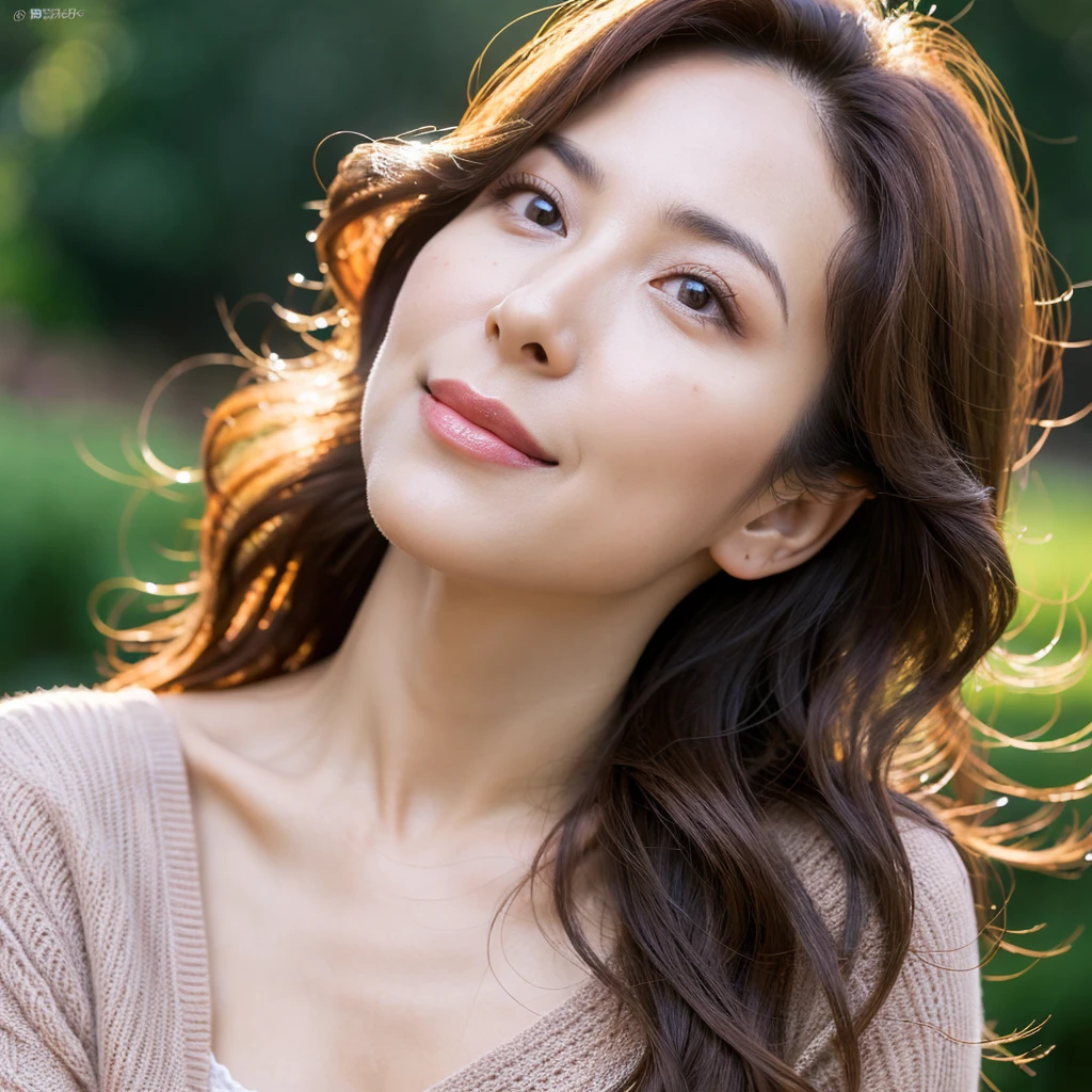 Beautiful mature woman with wavy long hair, she is alluring, Sexy Mature, Ultra-high resolution,(Realistic:1.4), ((Highest quality)), ((masterpiece)), (be familiar with),
