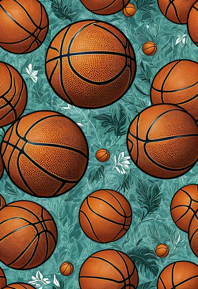 1 basketball, realistic, detailed