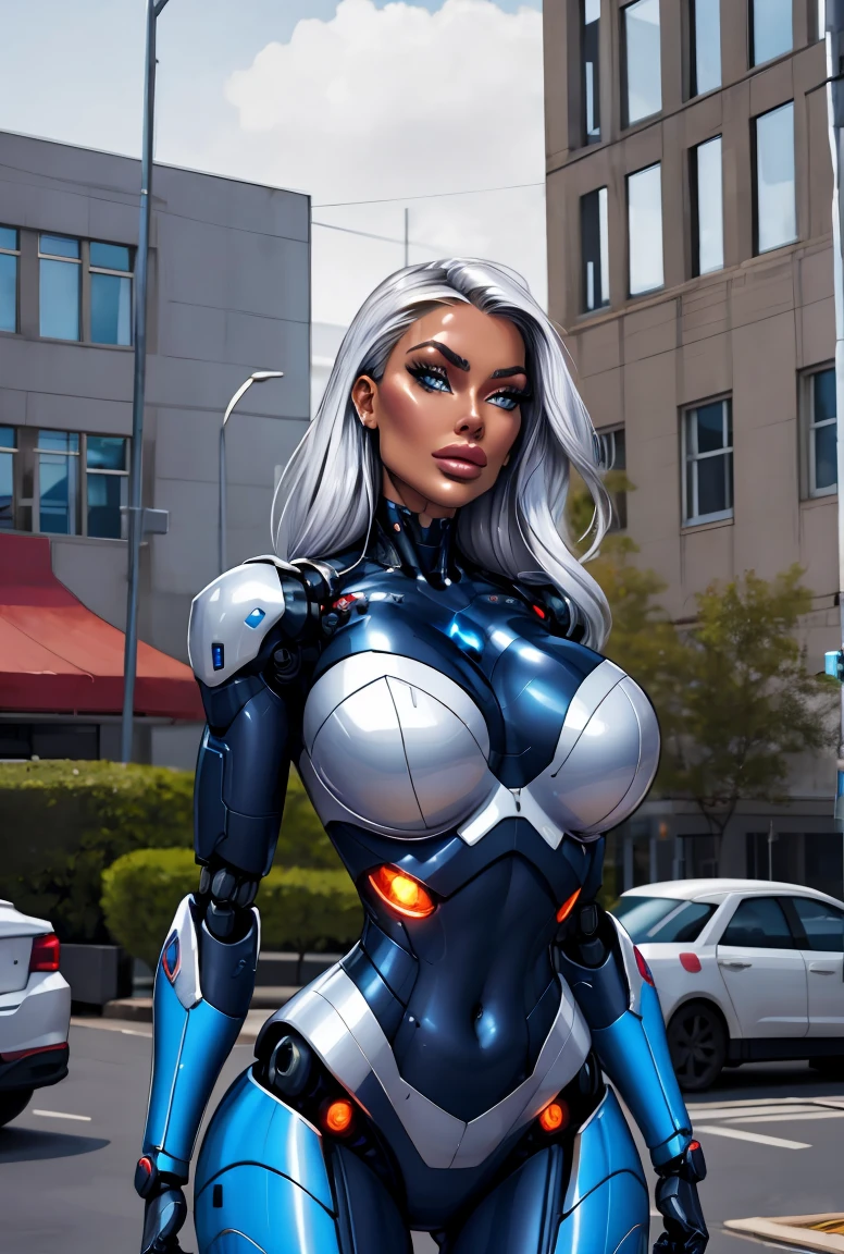 There is a woman in a robot suit posing next to an ancient building, Beautiful white girl half cyborg, Cute cyborg girl, Beautiful girl cyborg, Perfect Robot Girl, Cyborg girl, Young cyborg grady, Beautiful Female Robot, Beautiful robot woman, cyborg girl, perfect cyborg female, porcelain cyborg, Female robot, Beautiful cyborg images