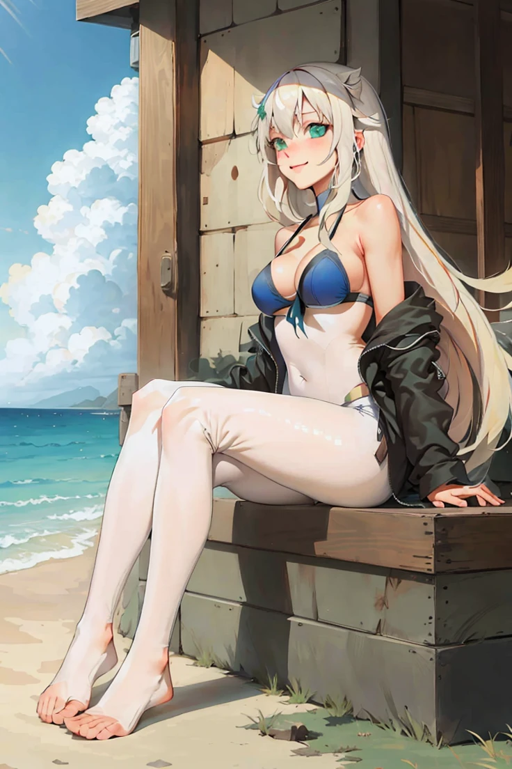 (masterpiece:1.2, best quality), (real picture, intricate details), 1lady, solo, upper body, showing legs, sitting down, school , school settings, long hair, minimal makeup, detailed face, smiling, really long light platinum blonde hair, bangs, hair between eyes, green eyes, big plump breasts, big ass, SFW, clothes, leggings, leggings pants, leggings, oversized hoodie, hoodie, leggings and hoodie, hoodie and leggings.